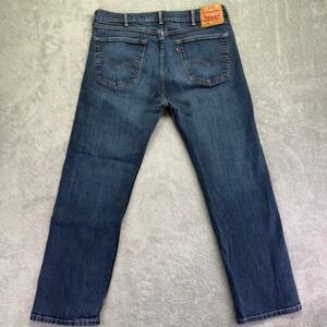 Levi Strauss 505 Mens Jeans Dark Wash Straight Fit Size 38x30
